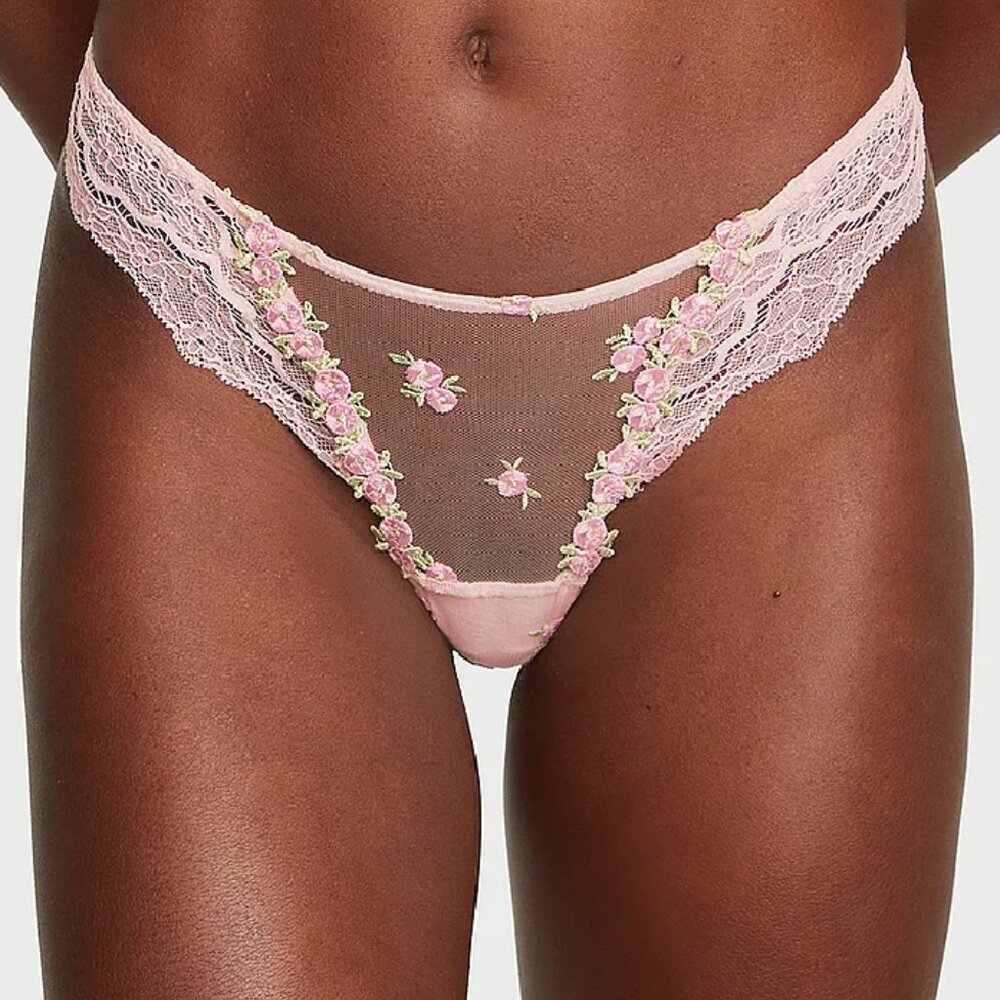 Victoria’s Secret Dream Angels Rosebud Bra 34B Garter XS Panty M Set b85 - Picture 2 of 13